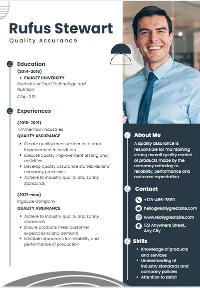 QA CV Design